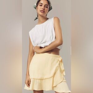 NWT ✨ Anthropologie Maeve Ruffle Mini Skirt